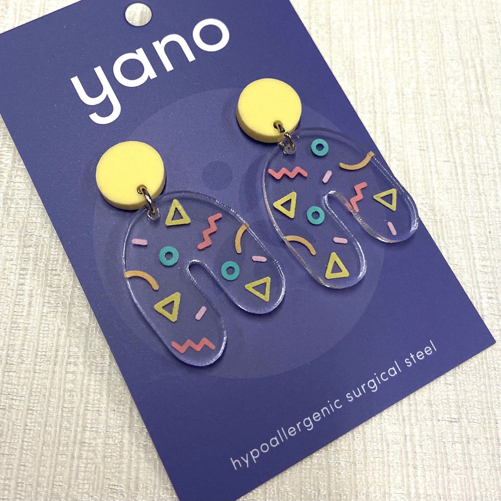 Abstract Confetti Dangle Earrings