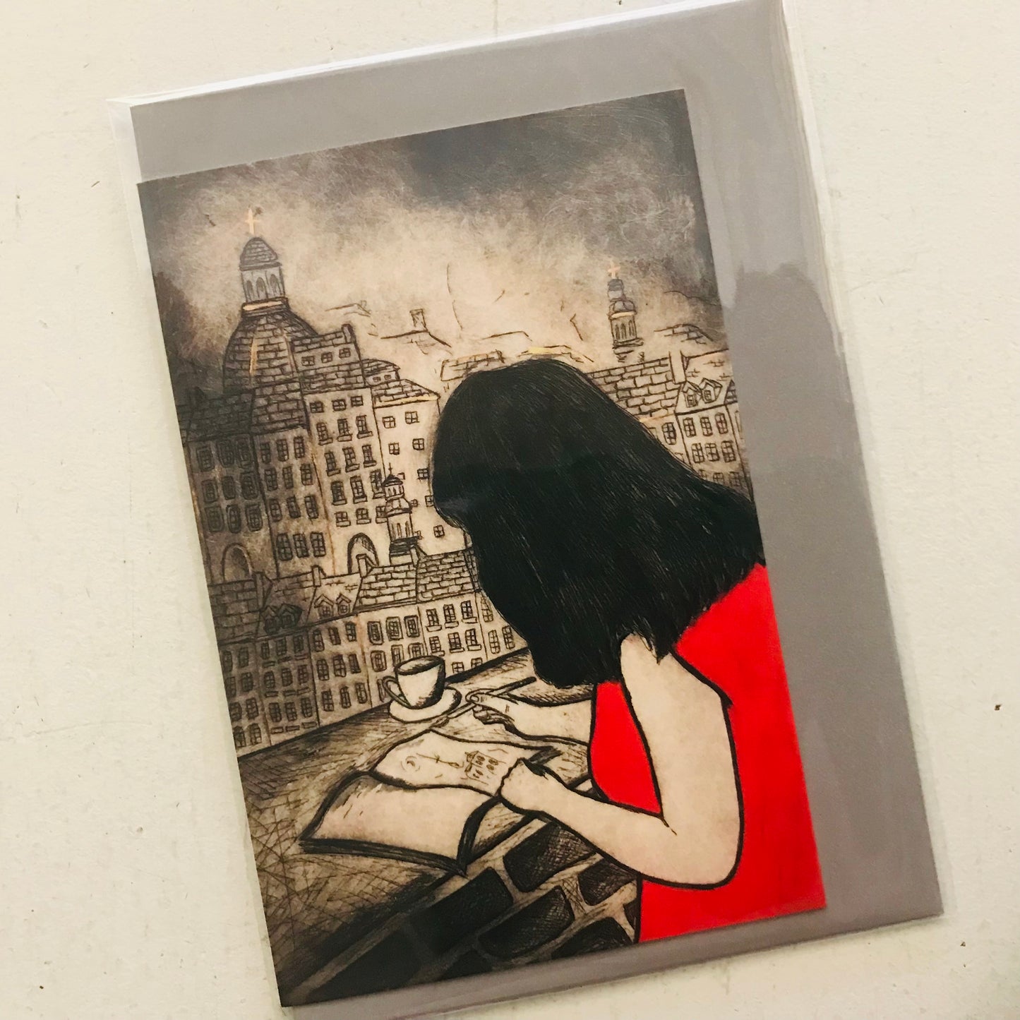 Original Art Print Blank Greeting Cards - individual