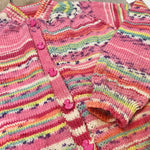 hand-knitted locally - Child Pink Stripe Cardigan