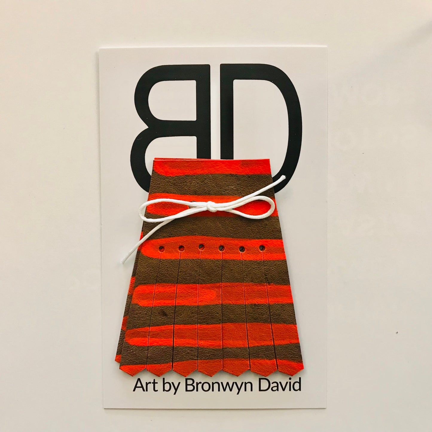 Hand painted leather, faux-leather, perspex & vinyl Shoe Tassel Fringe