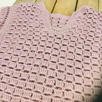 Crocheted locally - Dusty Pink Poncho