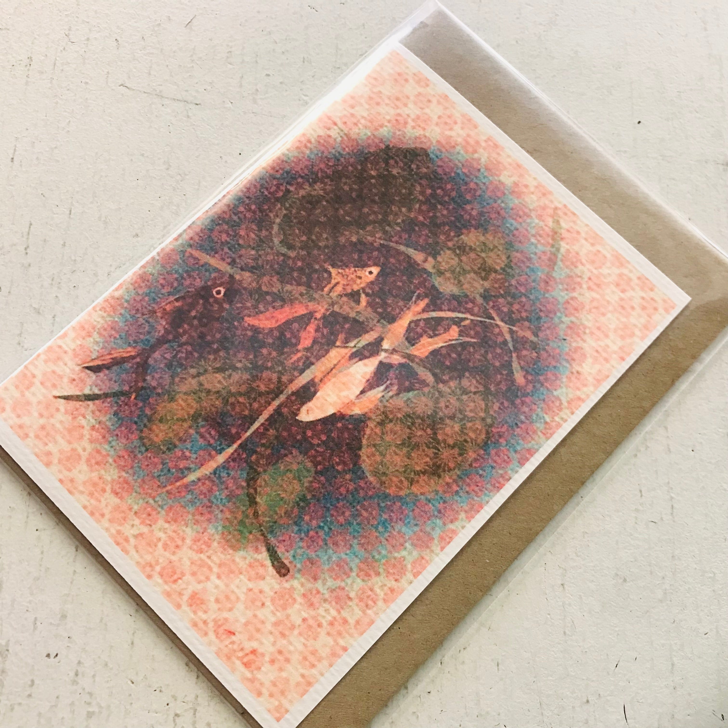 Mixed Media Recycled A6 Art Print Greeting Cards with Envelopes