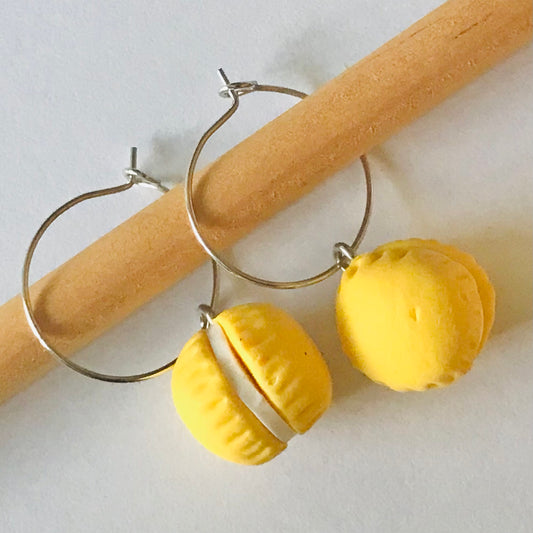 Macaron Hoop Earrings