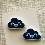 Novelty Studs Earrings - Graphic Acrylic