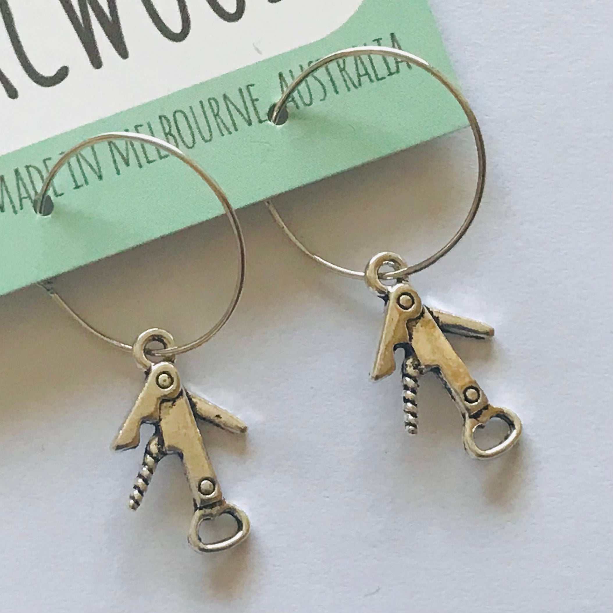 Novelty Charm Hoop Earrings