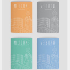 Melbourne Landmark Art Print Greeting Cards
