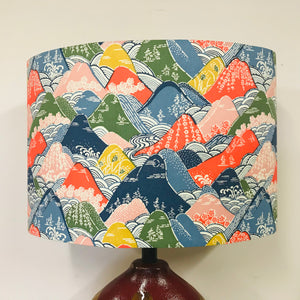 Custom Lamp Shade only - Japanese Mountains