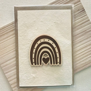 Seed cards with various wooden art