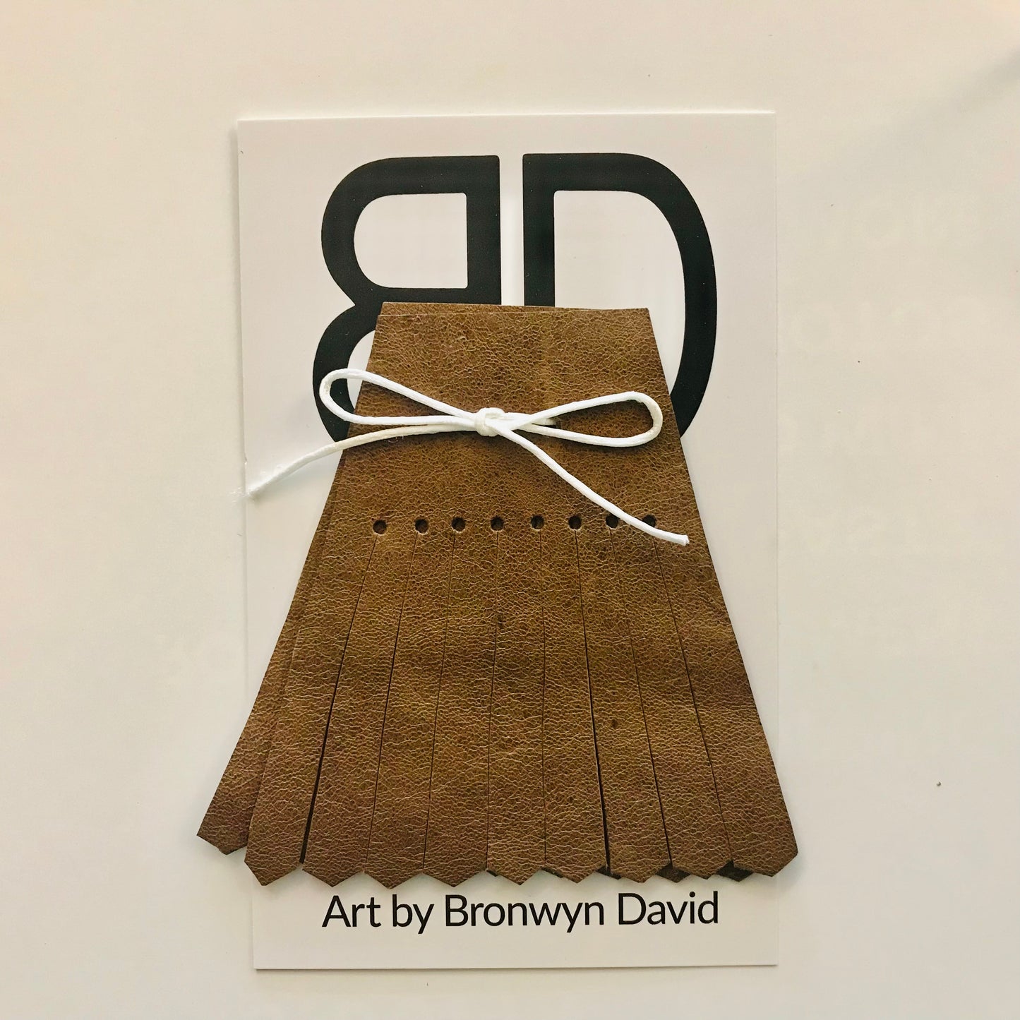 Hand painted leather, faux-leather, perspex & vinyl Shoe Tassel Fringe