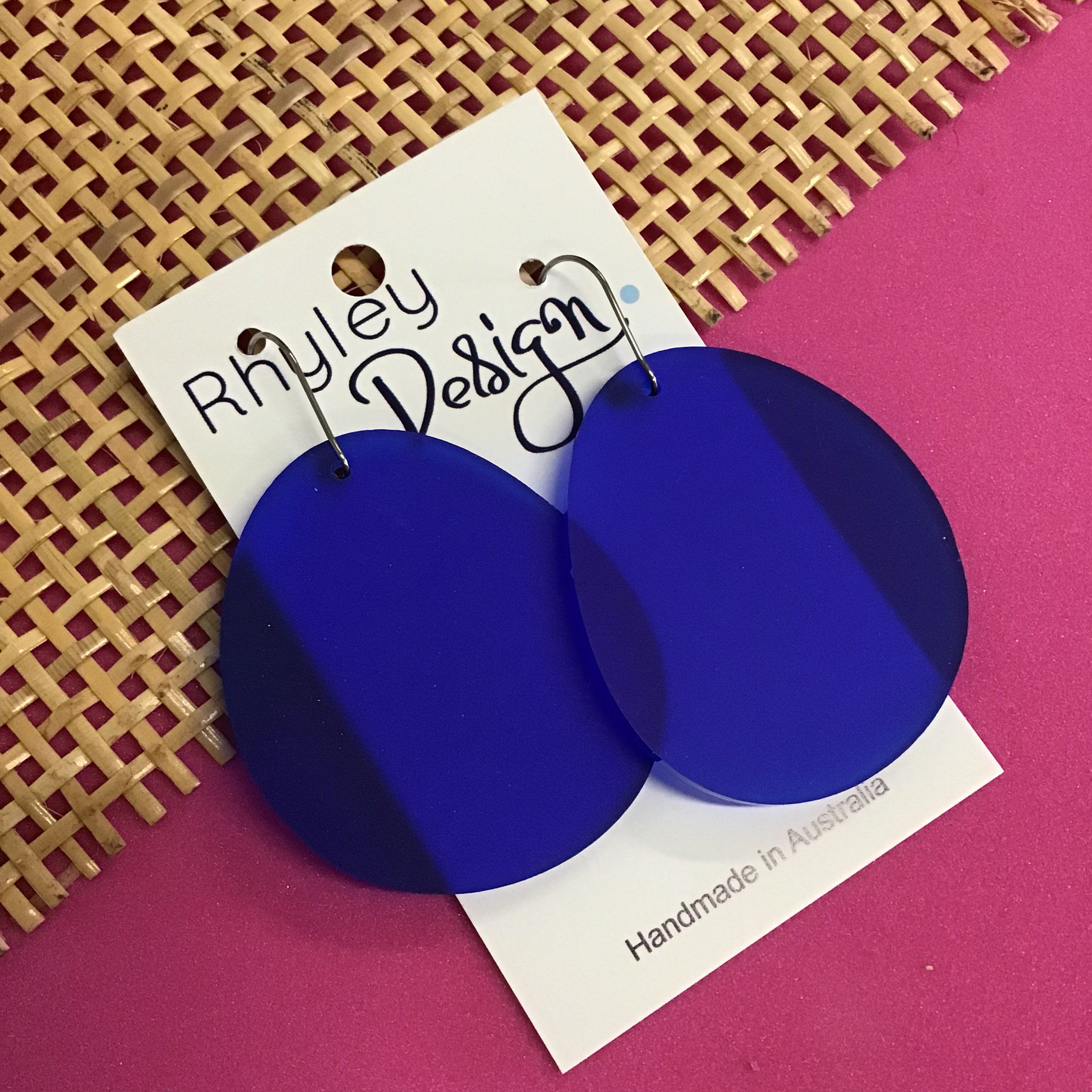 Bold Perspex Disc Earrings