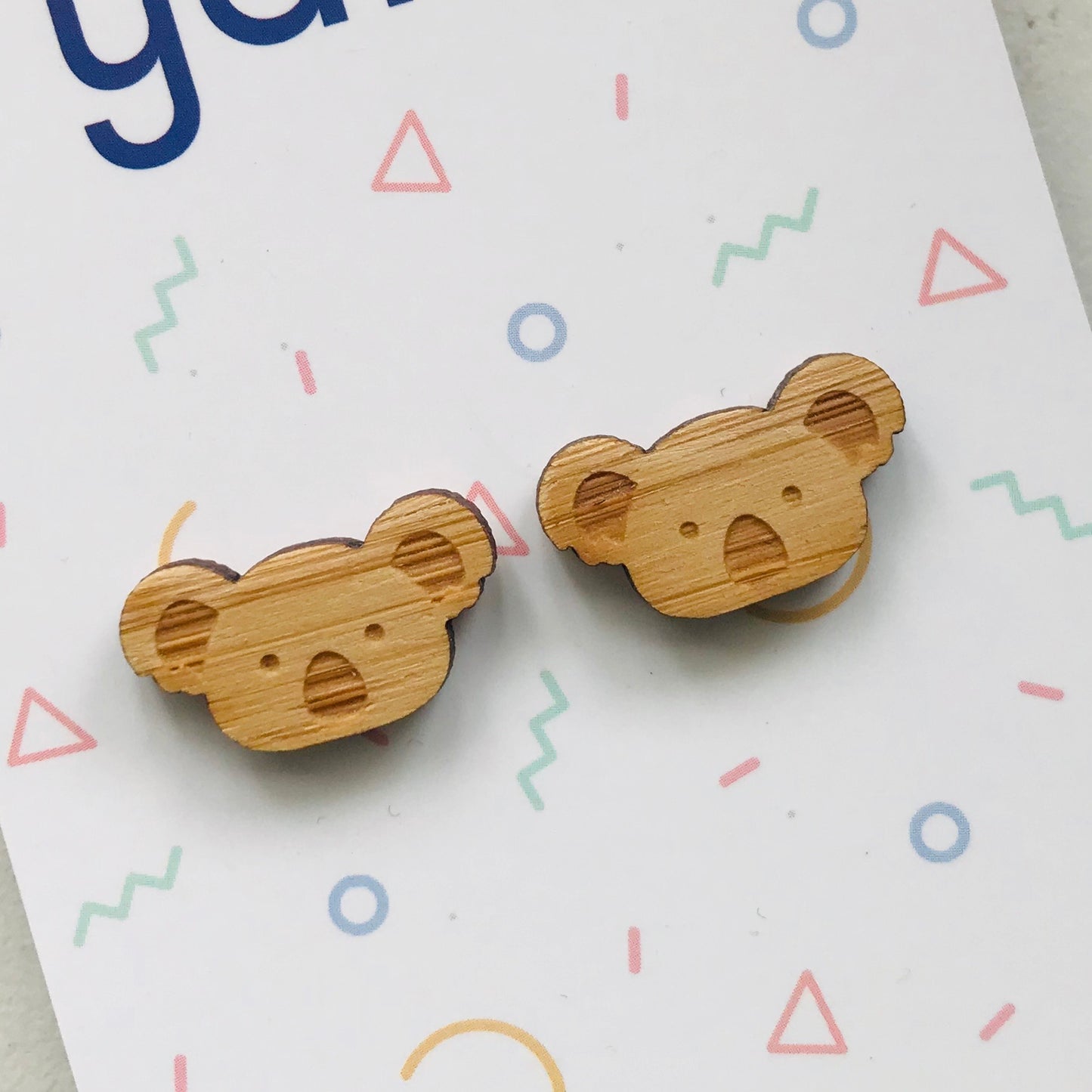 Koala Laser Cut Stud Earrings