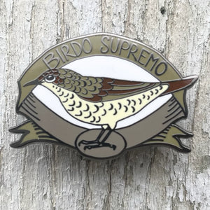 Enamel Lapel Pin - Bird Supremo