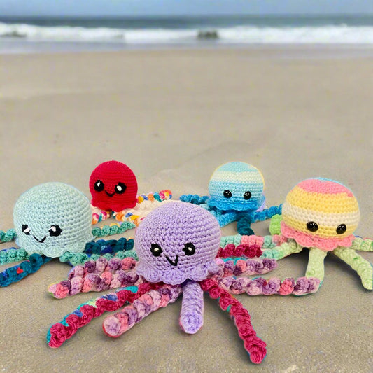 Octopus Crochet Toy - multi coloured